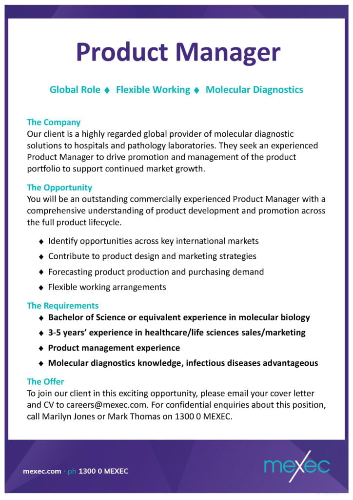 Genetic Signatures Product Manager Feb 23 Short