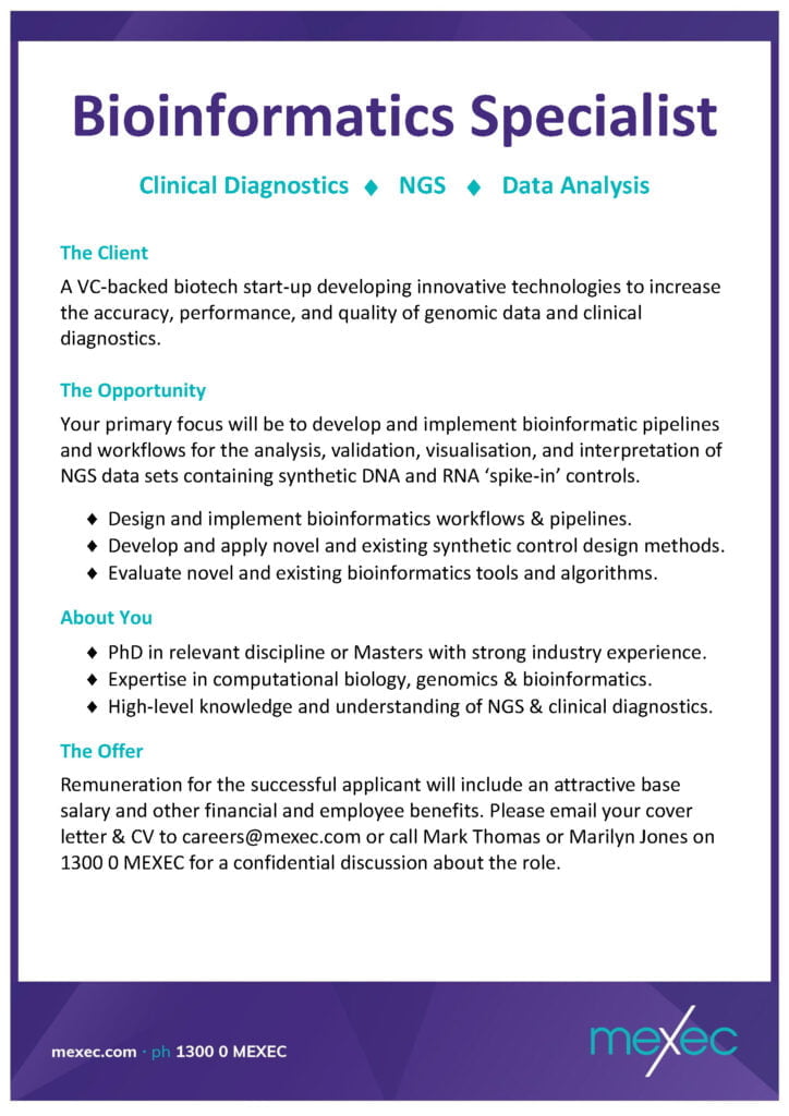 mexec Bioinformatic Specialist Short Final Ad