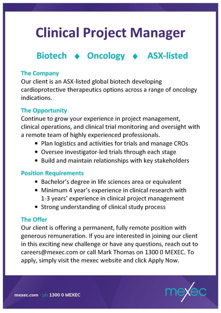 mexec Clinical Project Manager Short Ad scaled 1