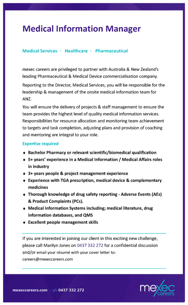 mexec MedicalInformationManager