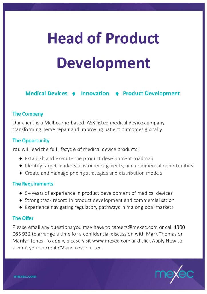 mexec Head of Product Short Ad