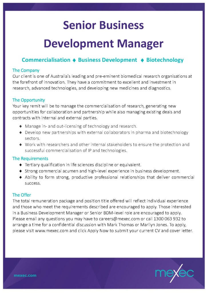 mexec Senior BDM Short Ad v1