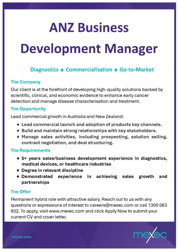 mexec ANZ Business Development Manager Short Sept25