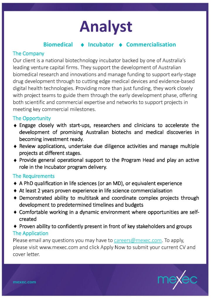mexec Analyst Curator Short ad
